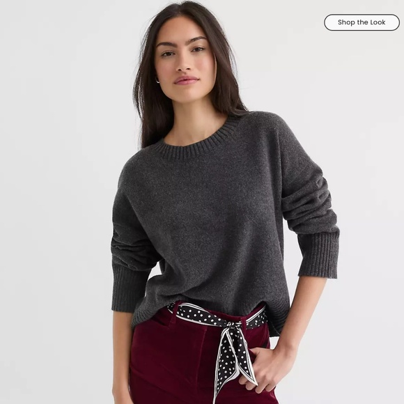 NWOT LOFT Everyday Sweater, Charcoal Gray, Size M - Picture 1 of 8